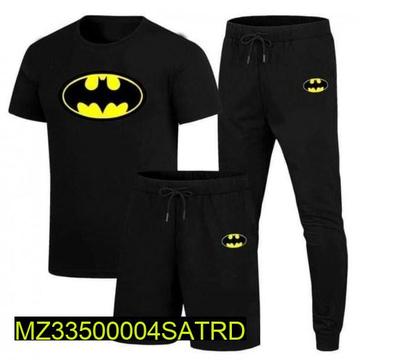 Men Striped Slim Fit Tracksuit Pack of 3 Polyester