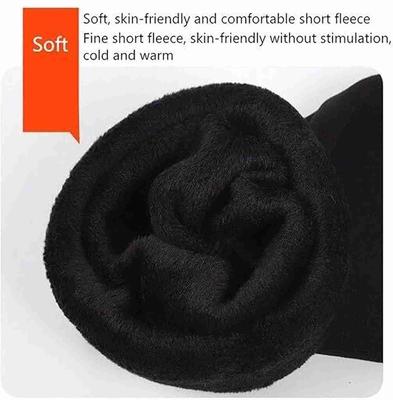 Cozy Black Cotton Knee Warmers for Unisex - 1 Pc