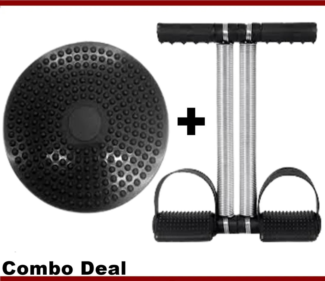 Twister Exercise Machine & Tummy Trimmer | Home Gym Fitness Equipment Set (Double Spring)