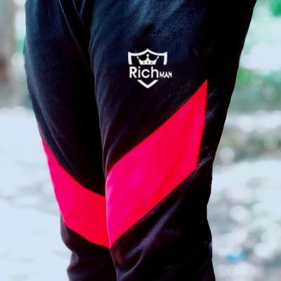 Men Stitched Polyester Striped Track Suit Slim Fit All Seasons