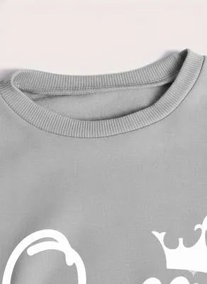 2 Pcs Women's Stitched Polyester Fleece Printed Tracksuit